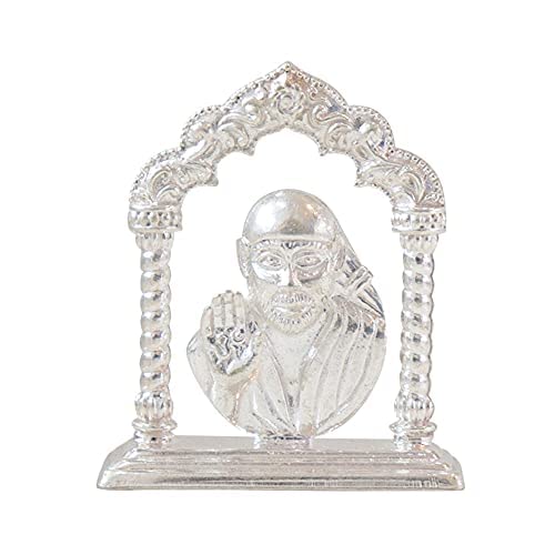 Silver Lord Saibaba Idol