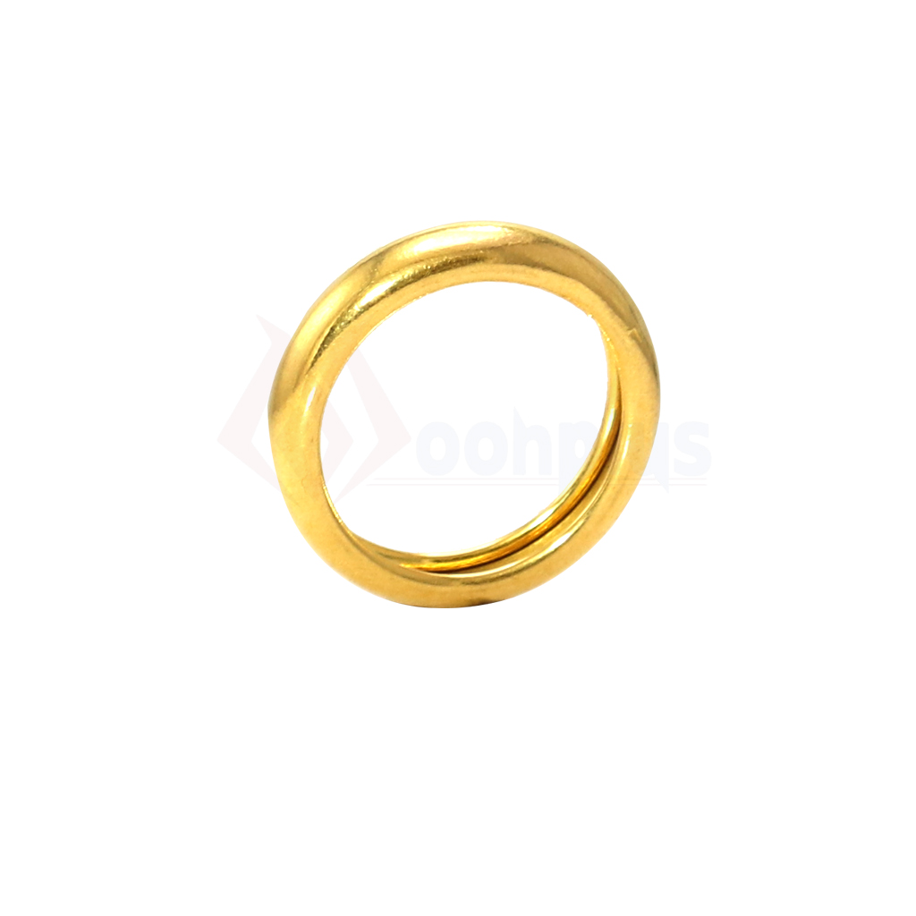 Glossy Plain Gold Ring