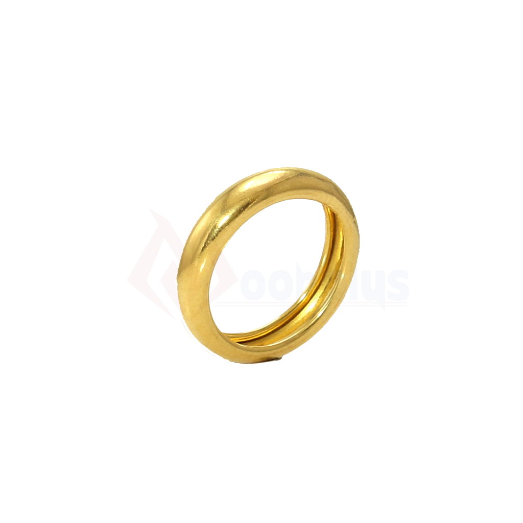 Glossy Plain Gold Ring