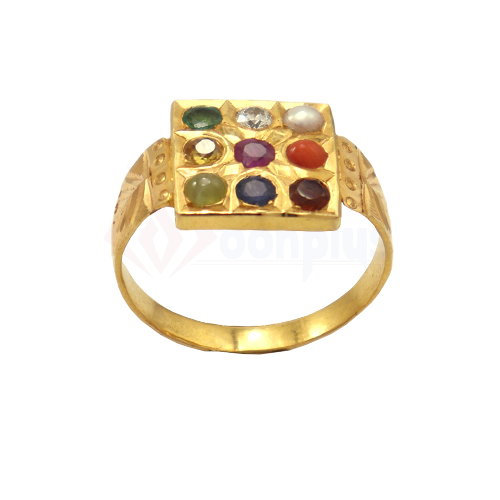 Gold Navarathina Ring