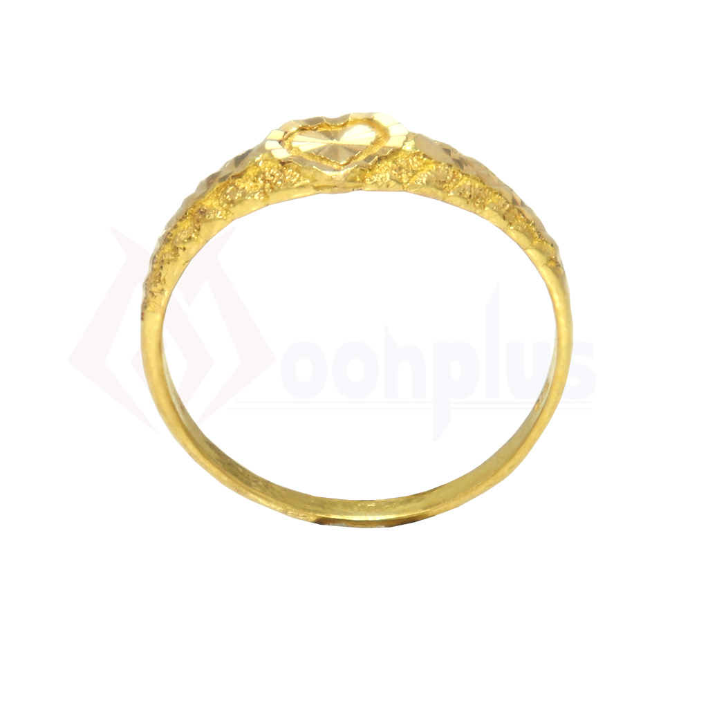 Blinking Hearty Gold Ring