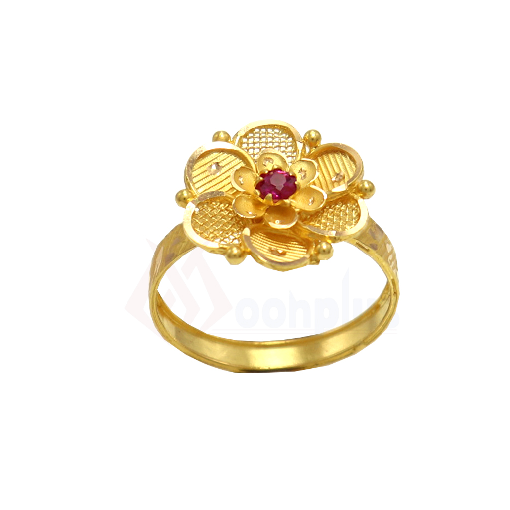 Easthatic Art Gold Ring for Women/Girl