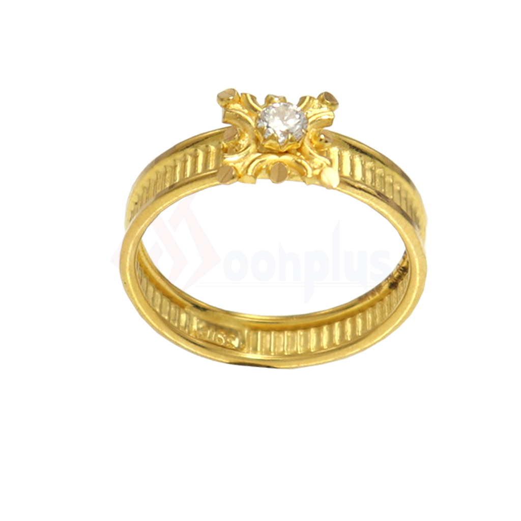 Gold fancy white Stone Ring
