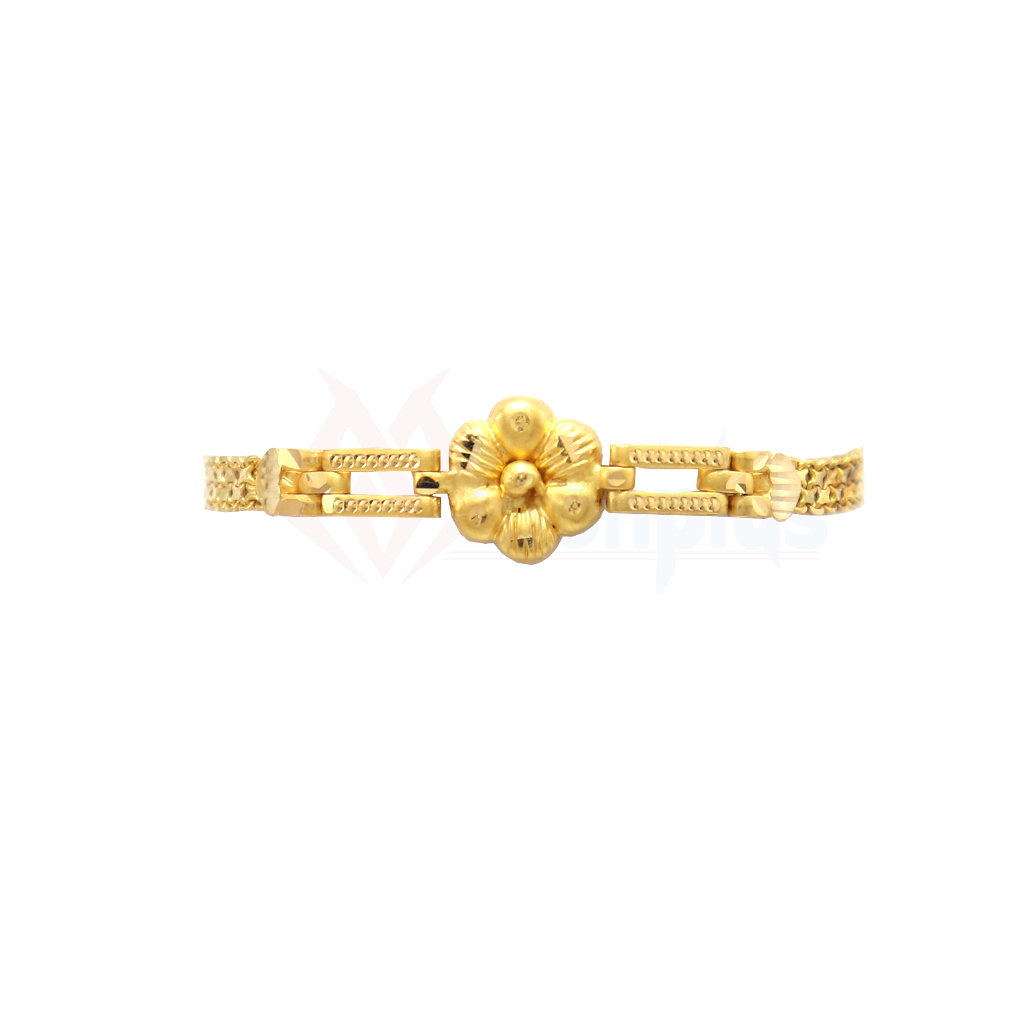 Flower Charm Gold Bracelet