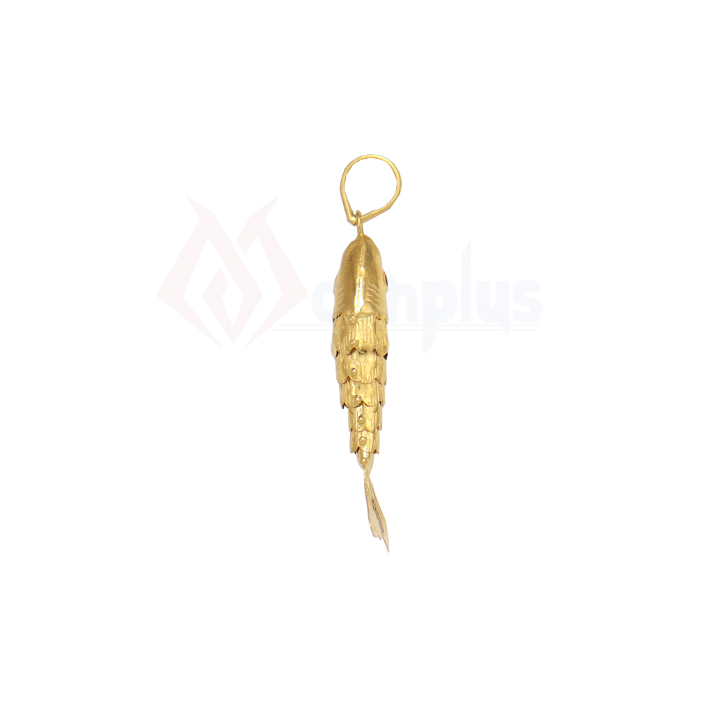 Glossy Gold Fish Pendent 2grams