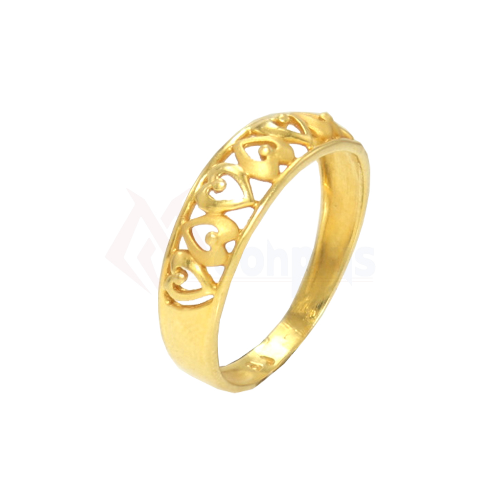 Formation Hearts Gold Ring