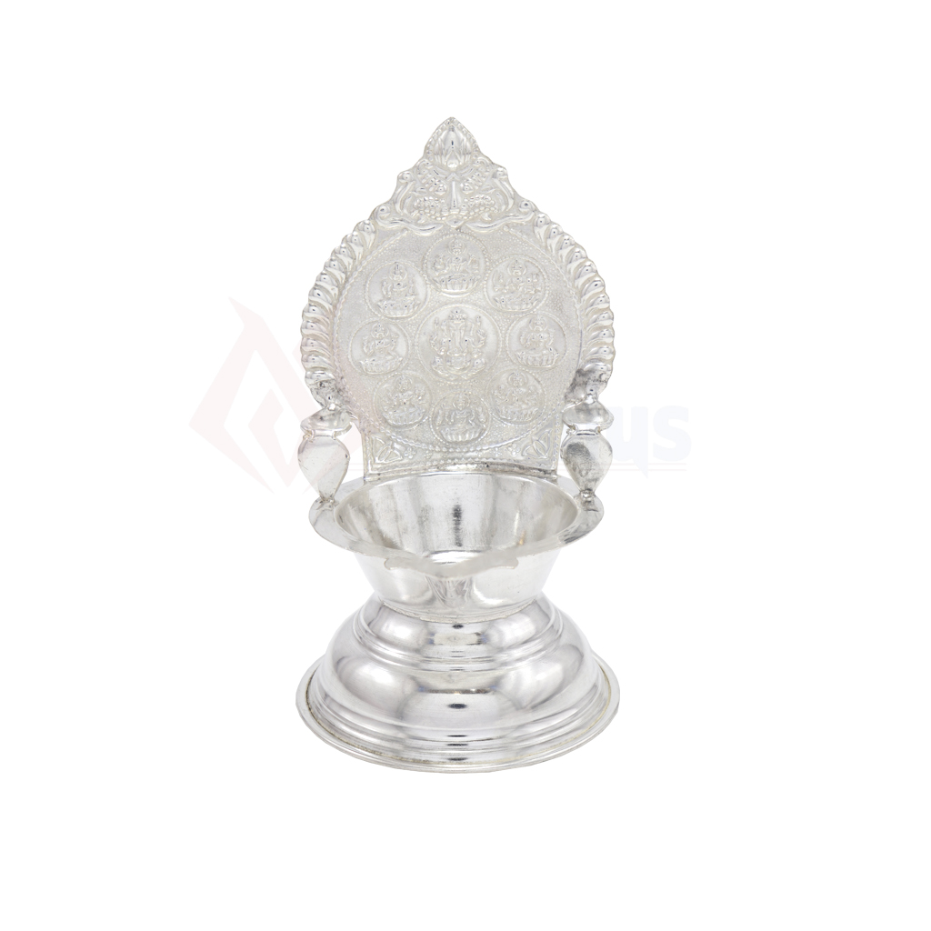 Silver Astalakshmi Diya (40grams)