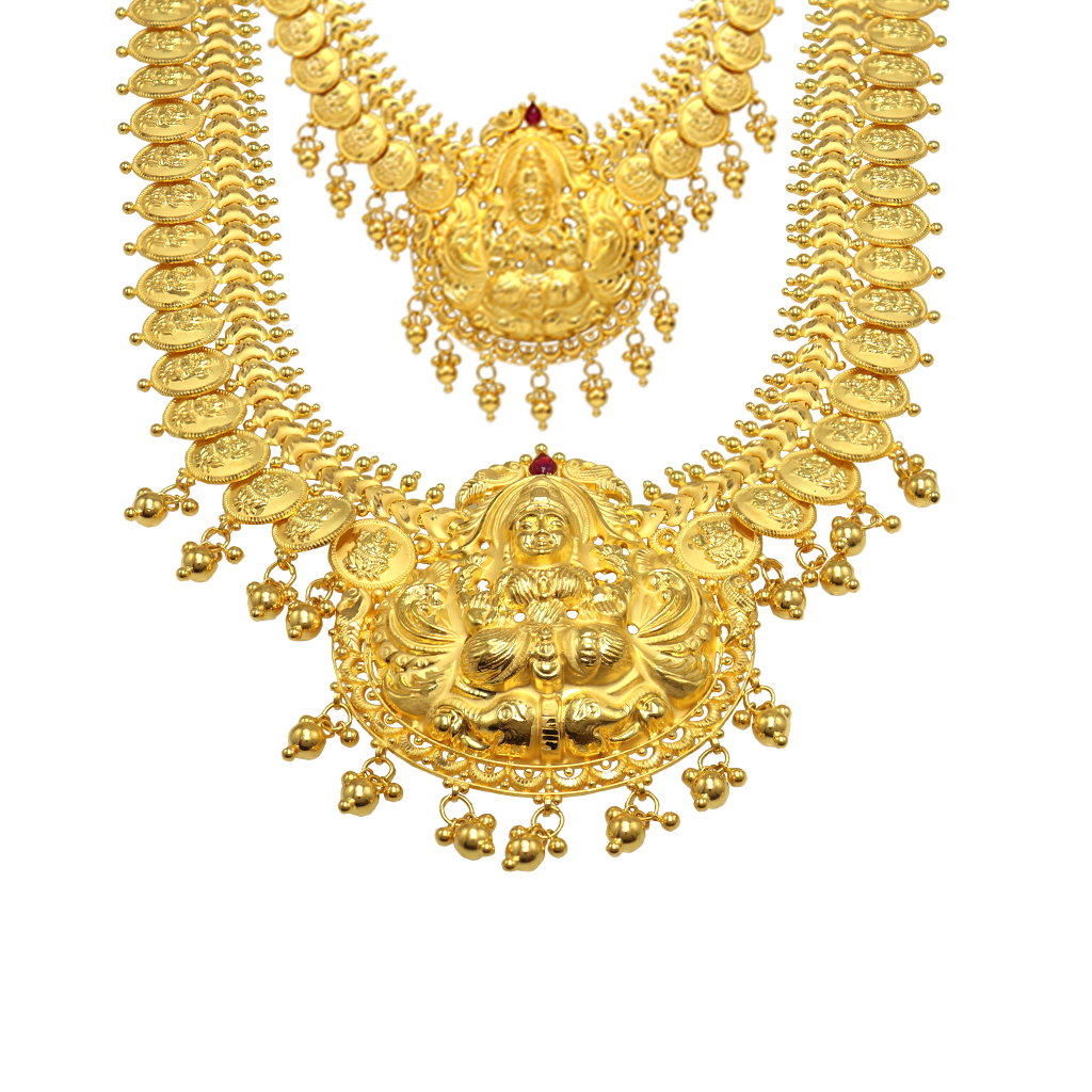 Traditional Laksmi Haram Necklace Set