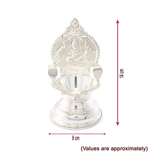 Silver Kamakshi Diya (90grams)