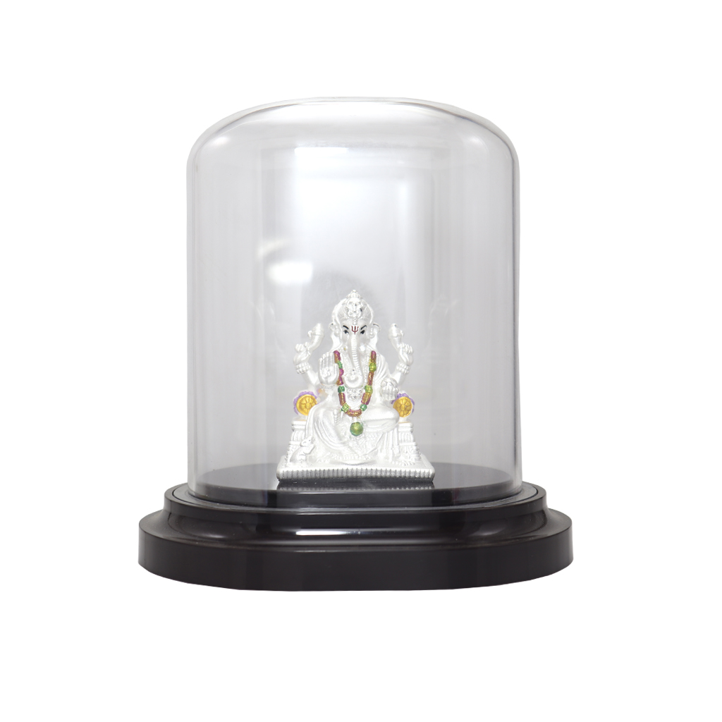 999 Pure Silver Ganesha Idol