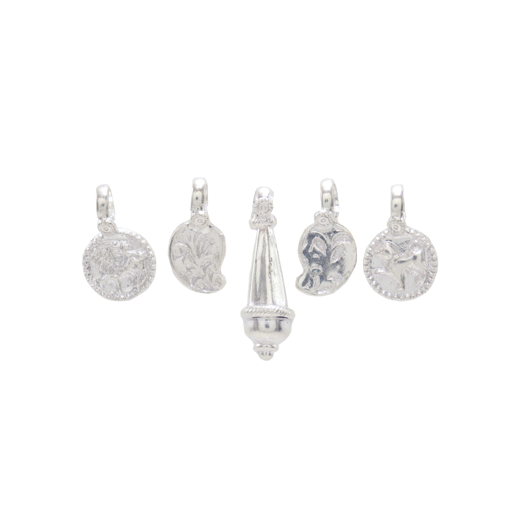 Silver Hipchain Ornament coin set / Thambi tolan Set
