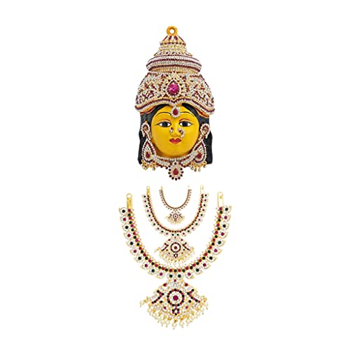 God Ornament Goddess Varalakshmi Amman Stone Face