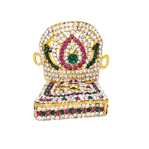 God Ornament Gold Plated Multi Stone Hand