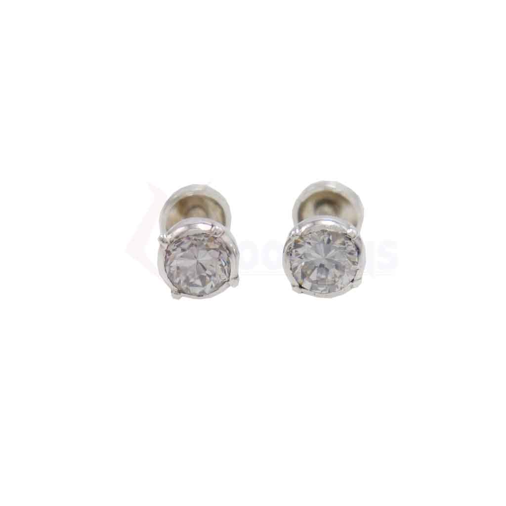 Men's Silver Stone Stud Earrings Collection