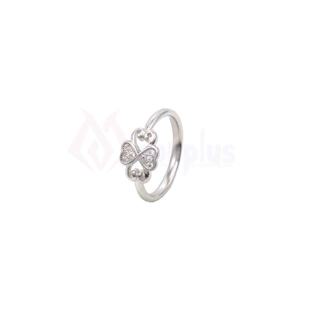 Floral Silver Ring - Size 14