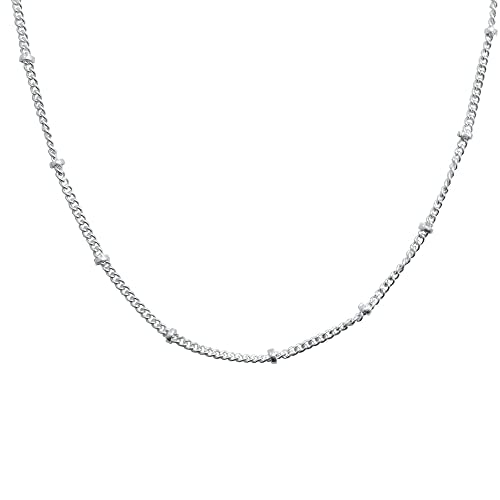 Glossy finish Sterling Silver Chain